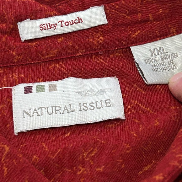 Natural Issue Men’s 2XL Silky Touch Hawaiian Shirt - Picture 4 of 6